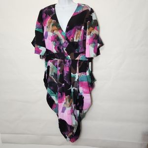 V-Neck V-Lined Dress